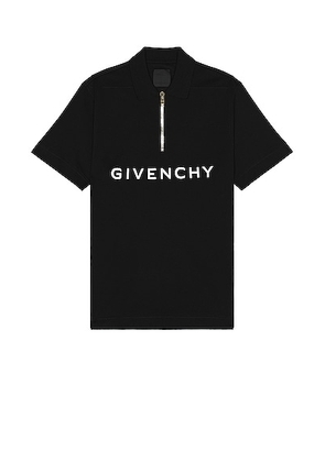 Givenchy Classic Polo In Black in Black - Black. Size M (also in S, XL/1X).