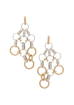 Isabel Marant Boucle D'oreill Earring in Silver & Dore - Metallic Silver. Size all.