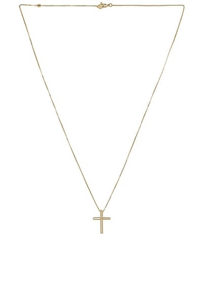 Gucci Link To Love Cross Necklace in Yellow Gold - Metallic Gold. Size all.