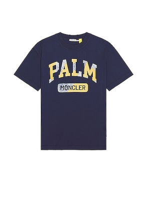 Moncler Genius x Palm Angels Palm T-Shirt in Blue - Blue. Size L (also in M, S, XL/1X).
