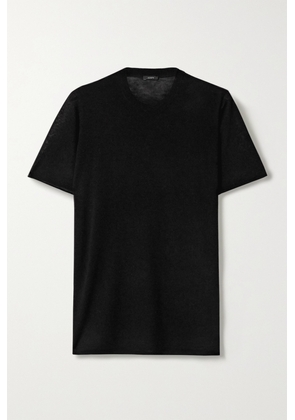 Joseph - Cashmere T-shirt - Black - x small,small,medium,large,x large