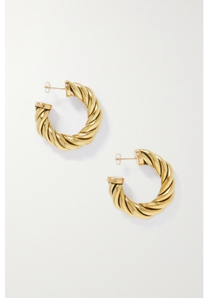 Laura Lombardi - Spira Gold-plated Recycled Hoop Earrings - One size