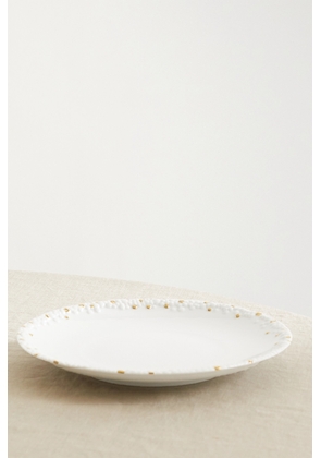 L'Objet - + Haas Brothers Mojave 27cm Gold-plated Porcelain Dinner Plate - White - One size