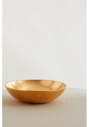 L'Objet - Alchimie 40cm Small Gold-plated Earthenware Bowl - One size