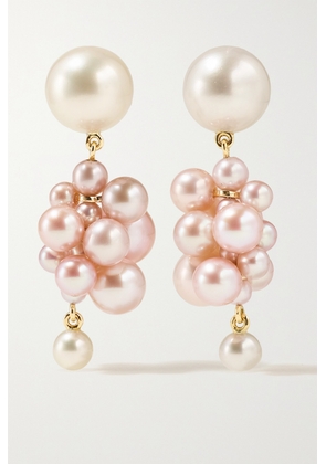 Sophie Bille Brahe - Botticelli Rose 14-karat Gold Pearl Earrings - One size