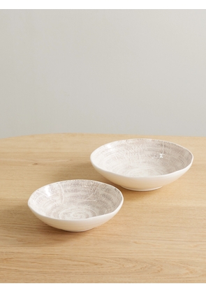 Brunello Cucinelli - Set Of Two Glazed Ceramic Bowls - Off-white - One size