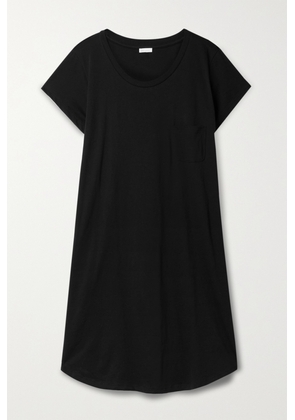 Skin - + Net Sustain Carissa Organic Pima Cotton-jersey Nightdress - Black - 0,1,2,3,4