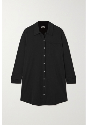 Skin - + Net Sustain Claire Organic Pima Cotton-jersey Nightdress - Black - 0,1,2,3,4