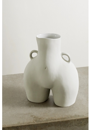 Anissa Kermiche - Love Handles Ceramic Vase - Gray - One size