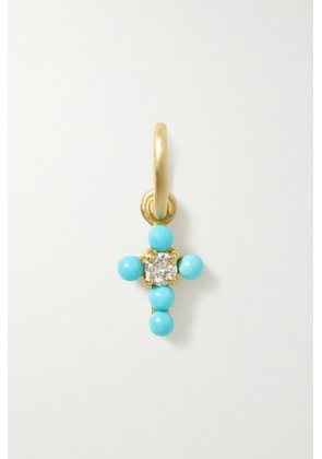 Irene Neuwirth - Gumball 18-karat Gold, Turquoise And Diamond Pendant - One size