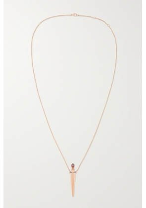 Diane Kordas - Amulette 18-karat Rose Gold Multi-stone Necklace - One size