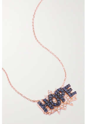 Diane Kordas - Hope 18-karat Rose Gold, Sapphire And Diamond Necklace - One size