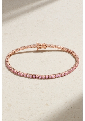 Roxanne First - 14-karat Rose Gold Sapphire Bracelet - Pink - One size