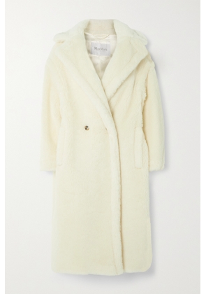 Max Mara - Tedgirl Double-breasted Alpaca, Wool And Silk-blend Coat - Ivory - x small,small,medium,large