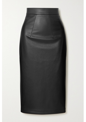 Safiyaa - Hokoku Faux Leather Skirt - Black - FR34,FR36,FR38,FR40,FR42,FR44,FR46,FR48