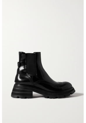Alexander McQueen - Glossed-leather Exaggerated-sole Chelsea Boots - Black - IT35,IT35.5,IT36,IT36.5,IT37,IT37.5,IT38,IT38.5,IT39,IT39.5,IT40,IT41