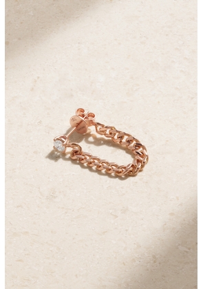 Anita Ko - 18-karat Rose Gold Diamond Single Hoop Earring - One size