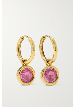 Octavia Elizabeth - + Net Sustain Nesting Gem Petite Gabby 18-karat Recycled Gold Sapphire Hoop Earrings - One size