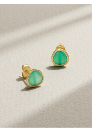 Pippa Small - Large Classic 18-karat Gold Chrysoprase Earrings - One size