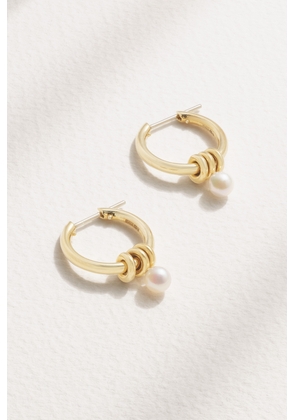 Spinelli Kilcollin - Ara 18-karat Gold Pearl Hoop Earrings - One size