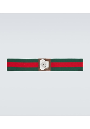 Gucci Web Stripe luggage strap