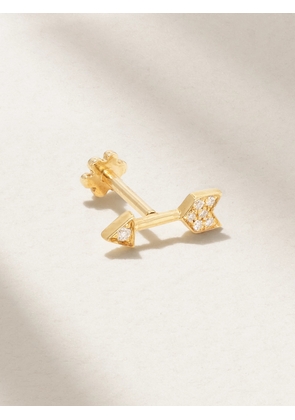 MARIA TASH - Arrow 18-karat Gold Diamond Earring - One size