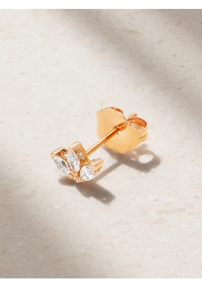 MARIA TASH - Lotus 18-karat Rose Gold Diamond Earring - One size