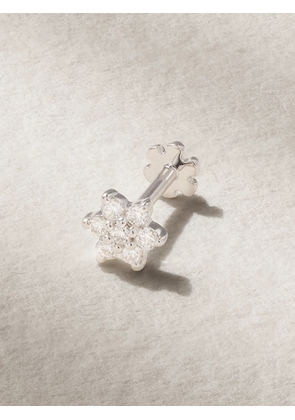 MARIA TASH - 4.5mm 18-karat White Gold Diamond Earring - One size