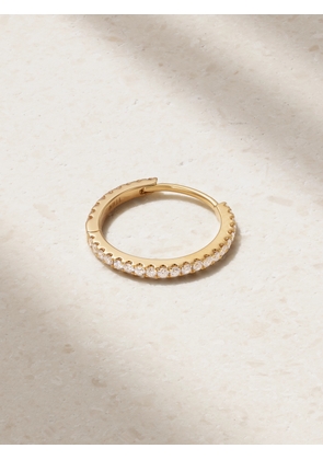 MARIA TASH - Eternity 11mm 18-karat Gold Diamond Hoop Earring - One size