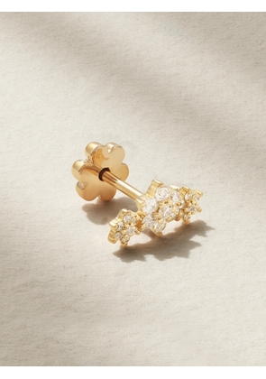 MARIA TASH - Flower Garland 18-karat Gold Diamond Earring - One size