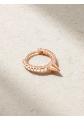 MARIA TASH - Eternity 8mm 18-karat Rose Gold Diamond Hoop Earring - One size