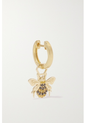 Robinson Pelham - Orb And Bee Earwish 14-karat Gold, Diamond And Sapphire Single Hoop Earring - One size