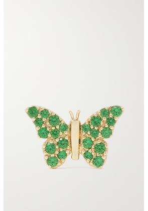 Robinson Pelham - Butterfly 14-karat Gold Tsavorite Single Earring - One size
