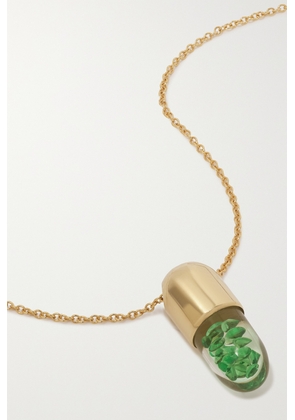 Robinson Pelham - Mini Elixir Of Health 14-karat Gold Tsavorite Necklace - One size