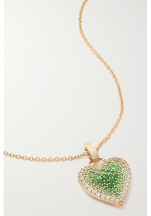 Robinson Pelham - Fortune 14-karat Gold, Tsavorite And Diamond Necklace - One size