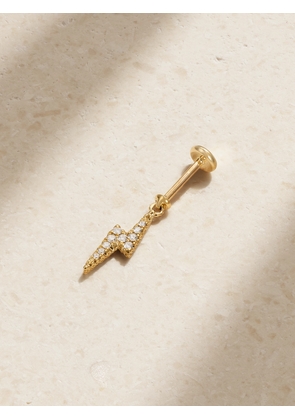 MARIA TASH - Lightning Bolt 18-karat Gold, Sapphire And Diamond Single Earring - One size