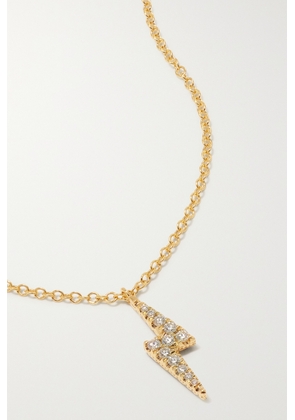 MARIA TASH - Lightning Bolt Reversible 18-karat Gold, Sapphire And Diamond Necklace - One size