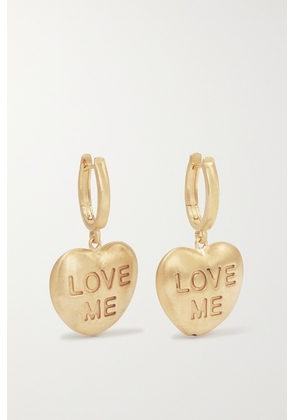 Lauren Rubinski - Love Me 14-karat Gold Earrings - One size