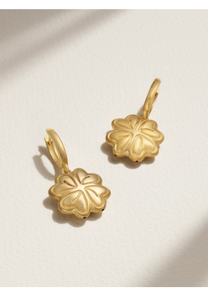 Lauren Rubinski - Four Leaf Clover 14-karat Gold Earrings - One size