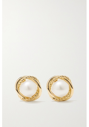 David Yurman - Crossover Infinity 18-karat Gold Pearl Earrings - One size