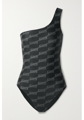 Balenciaga - One-shoulder Printed Swimsuit - Black - S,M,L