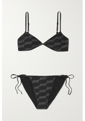 Balenciaga - Printed Stretch Bikini - Black - S,M,L