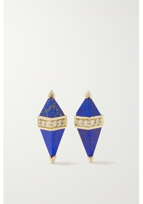 SORELLINA - Pietra 18-karat Gold, Lapis Lazuli And Diamond Earrings - Blue - One size