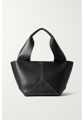 Métier - Weekend Large Paneled Leather Tote - Black - One size