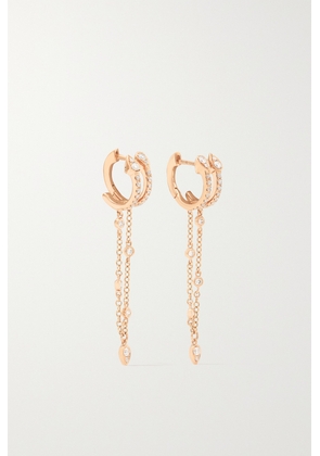 SHAY - 18-karat Rose Gold Diamond Hoop Earrings - One size