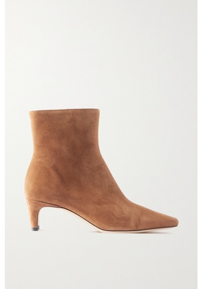 STAUD - Wally Suede Ankle Boots - Brown - IT35,IT35.5,IT36,IT36.5,IT37,IT37.5,IT38,IT38.5,IT39,IT39.5,IT40,IT40.5,IT41,IT41.5,IT42