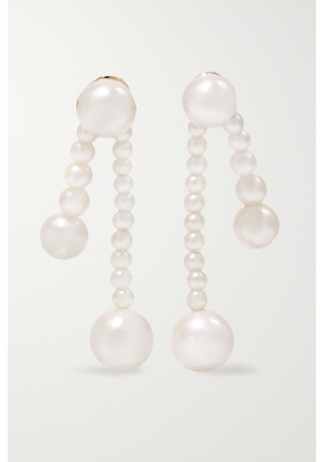 Sophie Bille Brahe - Ruban De Perle 14-karat Gold Pearl Earrings - One size