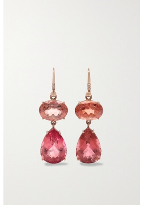 Irene Neuwirth - Gemmy Gem 18-karat Rose Gold, Tourmaline And Diamond Earrings - One size