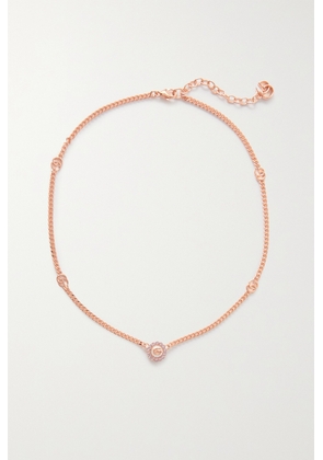 Gucci - Rose Gold-tone, Crystal And Faux Pearl Necklace - One size
