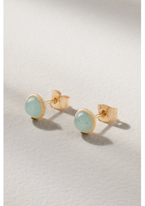 OLE LYNGGAARD COPENHAGEN - Lotus 18-karat Gold Aquamarine Earrings - One size
